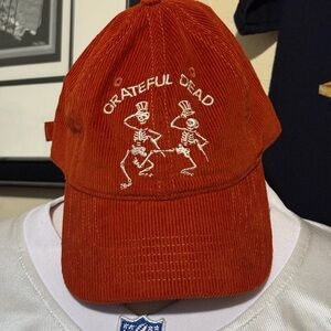 Grateful Dead Burnt Orange Courderoy Hat with Iconic Logo